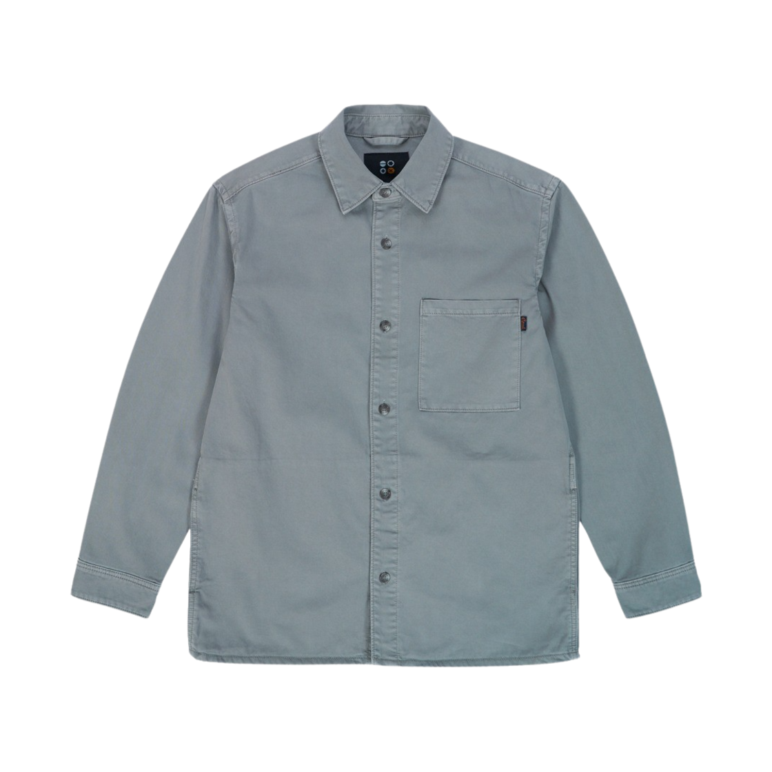 3F22SH18 Ryul+Wai: Garment Pocket Shirts Blue Grey