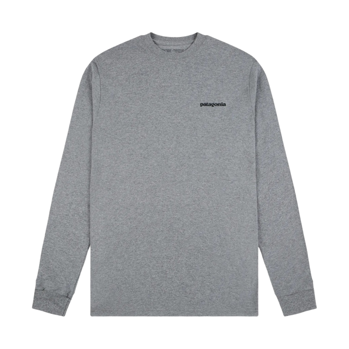 파타고니아 P-6 로고 리스폰시빌리티 롱슬리브 그래블 헤더(Patagonia P-6 Logo Responsibili-Tee L/S Gravel Heather) - 2