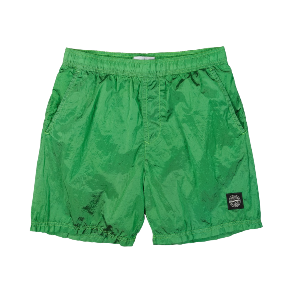 스톤 아일랜드 B0943 나일론 메탈 에코닐 재생 나일론 스위밍 트렁크 라이트 그린 - 22FW(Stone Island B0943 Nylon Metal in Econyl Regenerated Nylon Swimming Trunk Light Green - 22FW) - 1