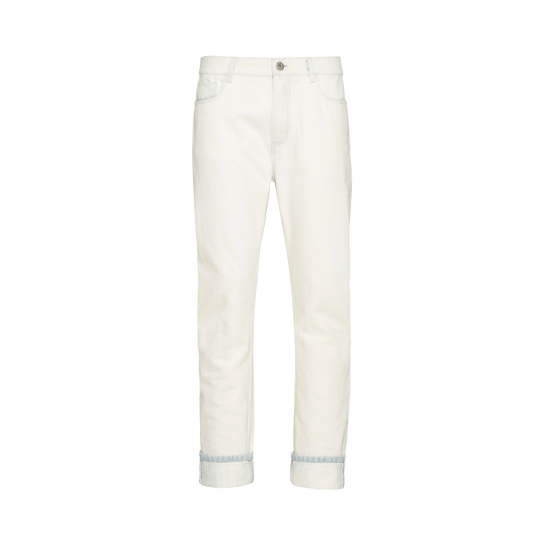 프라다 파이브 포켓 데님 트라우저 오프 화이트(Prada Five Pocket Denim Trousers Off White) - 1
