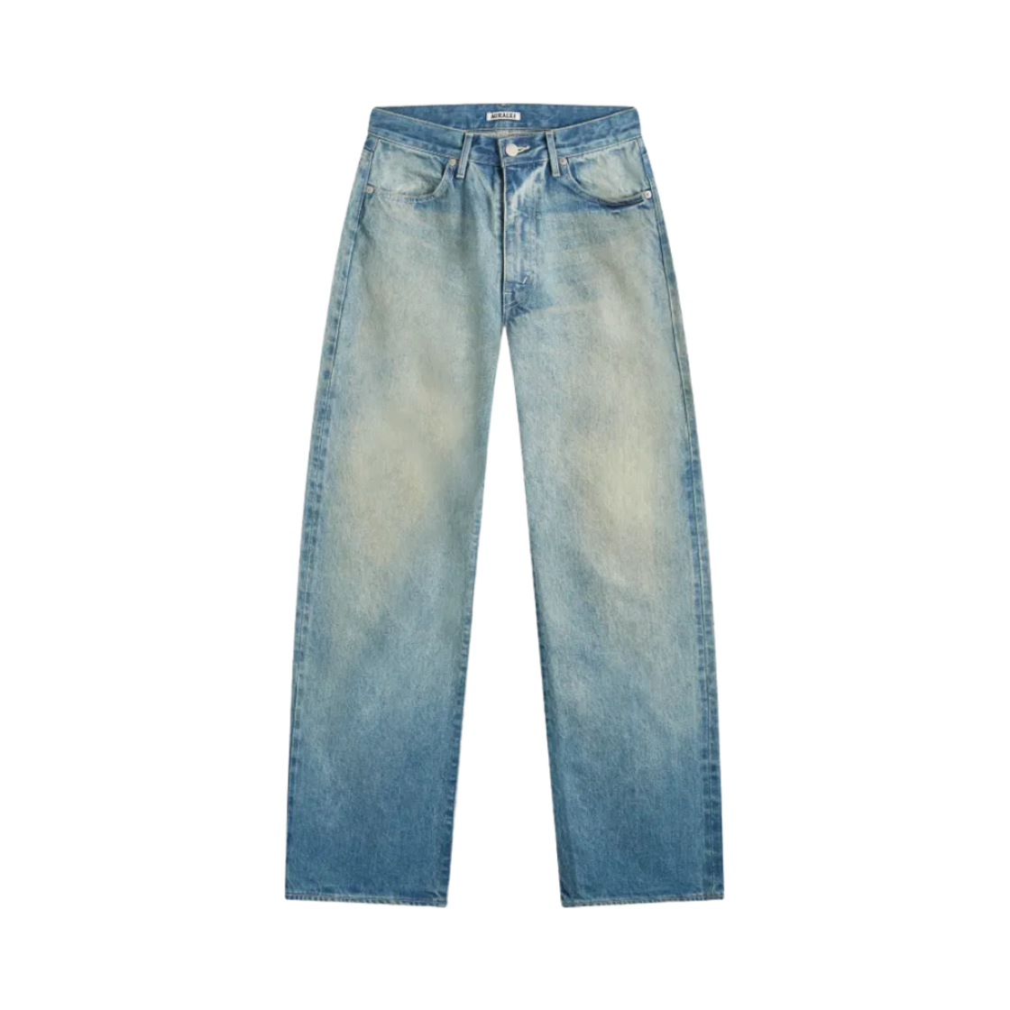 A24AP03DH (W) Auralee Selvedge Faded Heavy Denim Wide Pants Faded Indigo