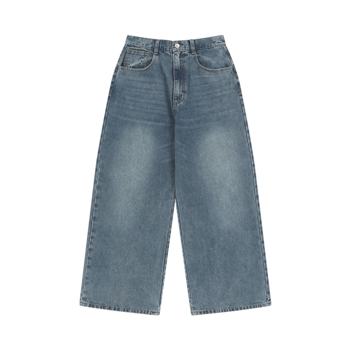 SU2501PT07-b COYSEIO W Stitch Denim Pants Blue