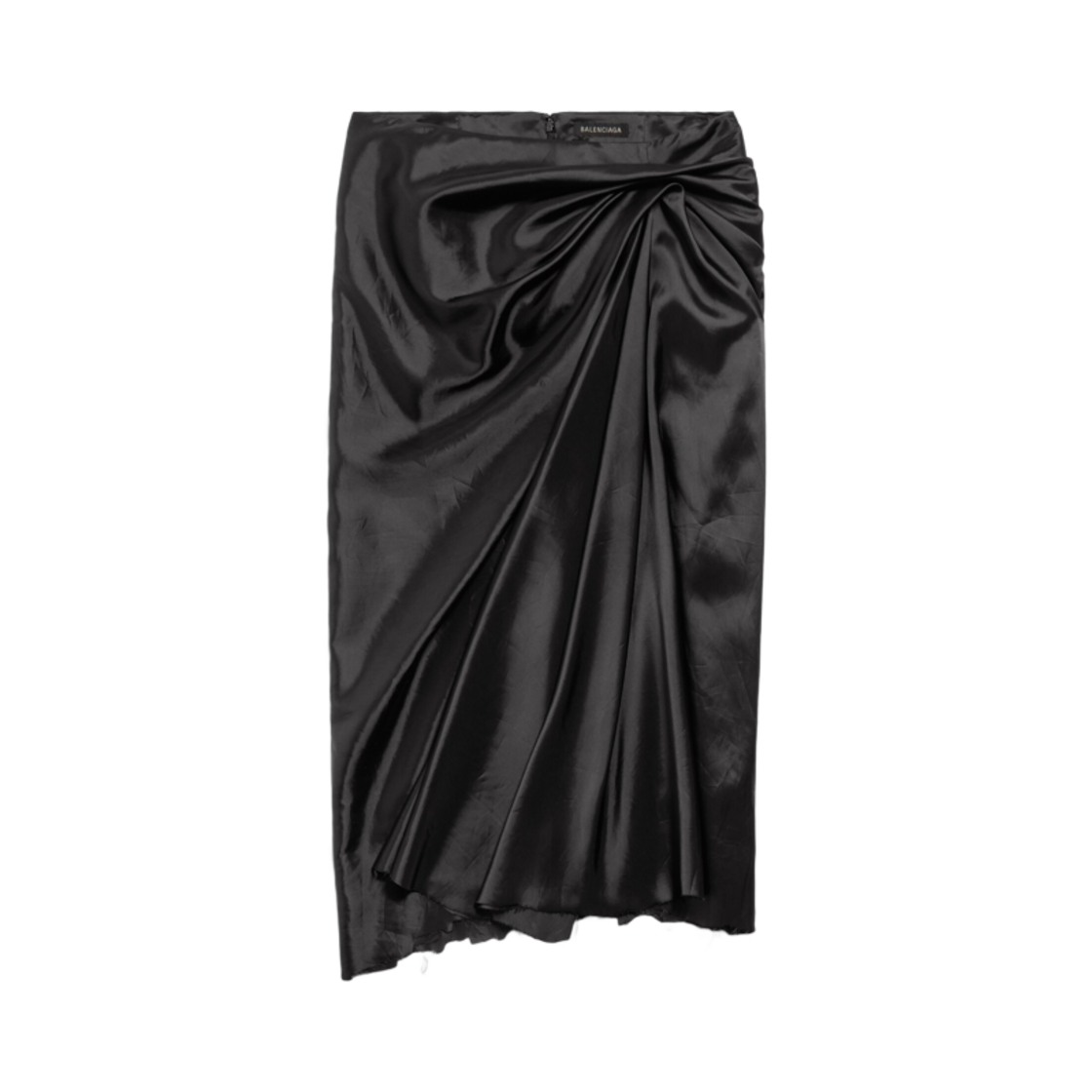 831248TSO911000 (W) Balenciaga Draped Skirt Black