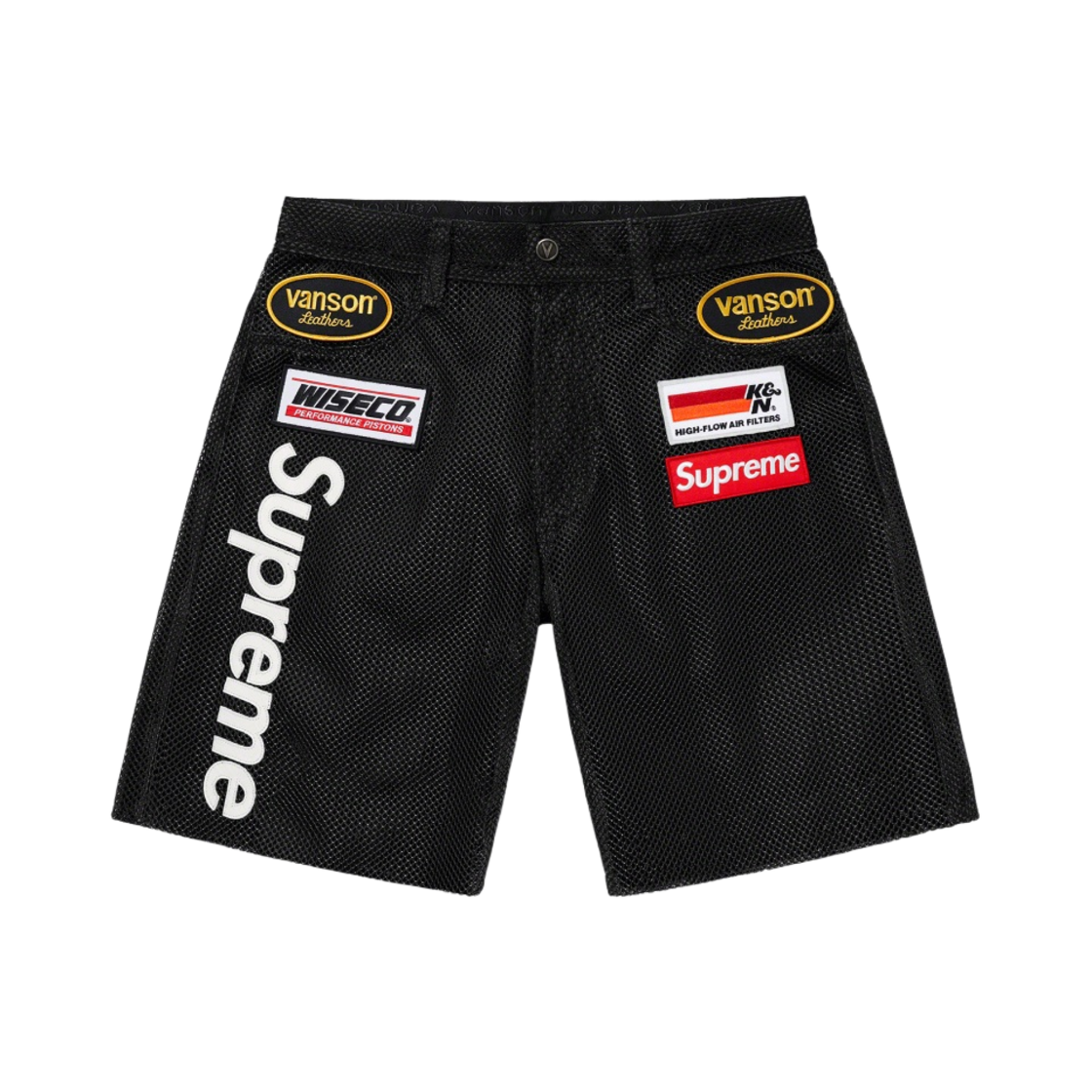슈프림 x 밴슨 레더스 코듀라 메쉬 쇼츠 블랙 - 22SS