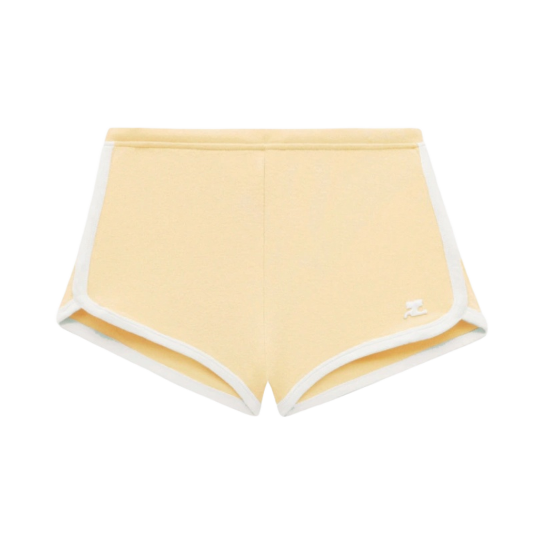 124JSH037JS0070B105 (W) Courreges Mini Shorts Pollen Heritage White