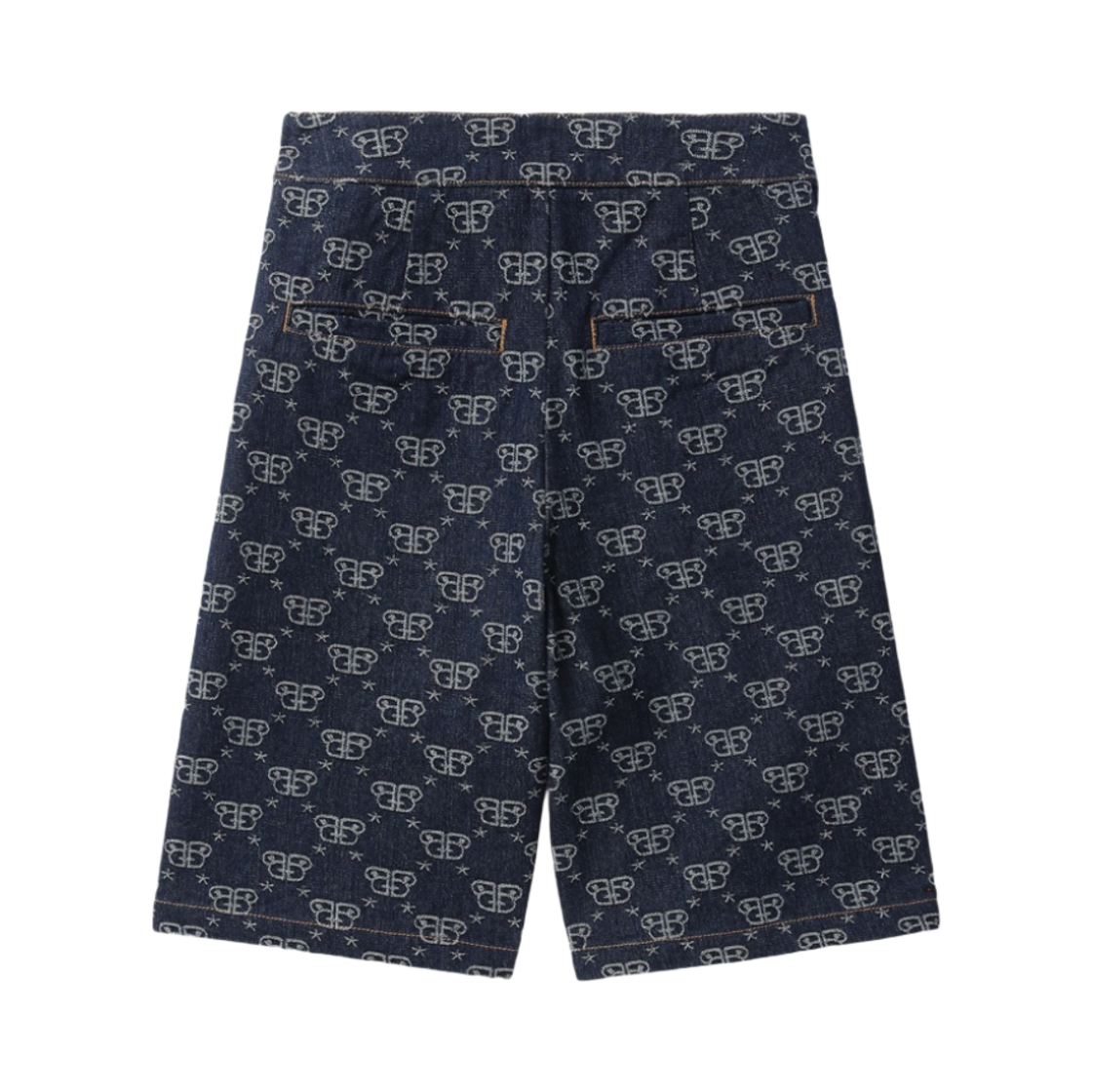 (W) 베이프 모노그램 쇼츠 데님((W) BAPE Monogram Shorts Denim) - 2