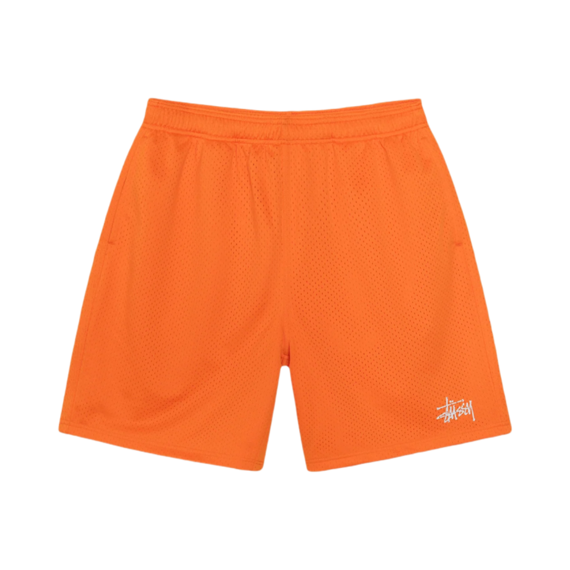 112335 Stussy Basic Mesh Shorts Orange