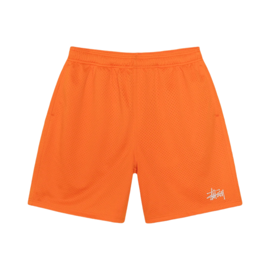 Stussy Basic Mesh Shorts Orange