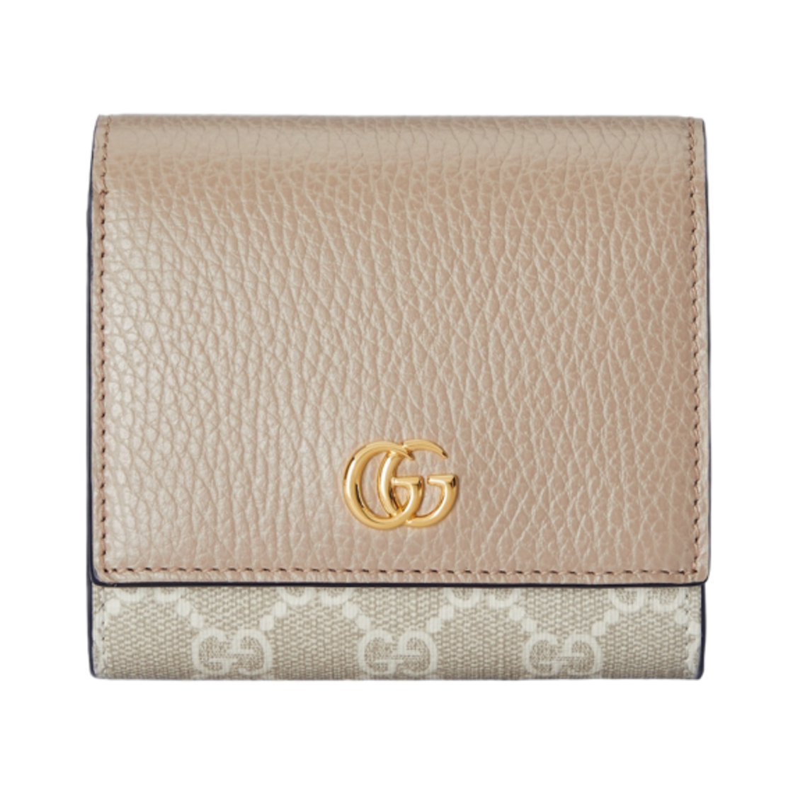 598587-AACFE-9543 Gucci GG Marmont Medium Wallet Oatmeal Leather Supreme