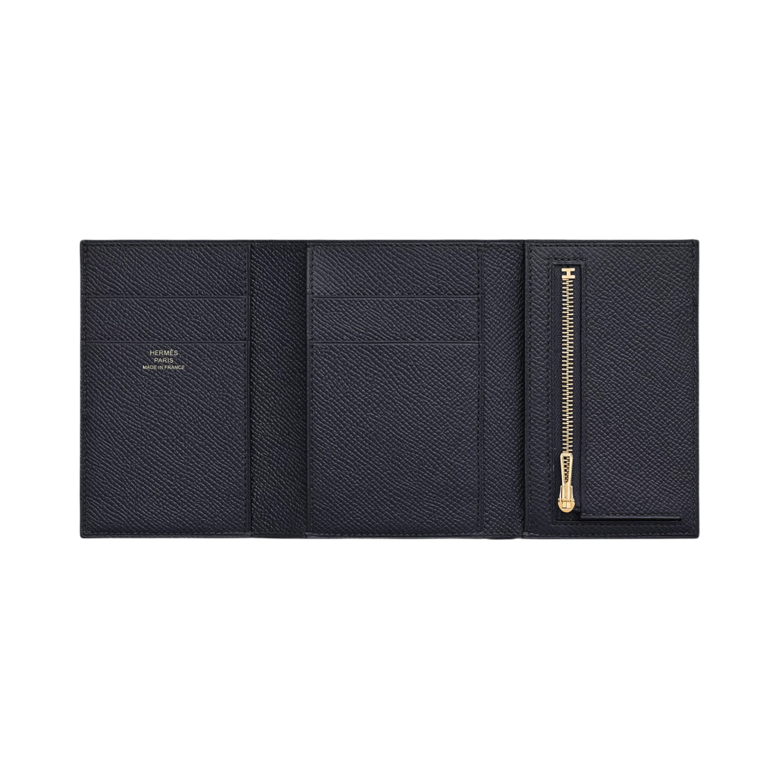 에르메스 베안 트라이폴드 지갑 앱송 & 골드 하드웨어 블루 인디고(Hermes Bearn Wallet Epsom & Gold Bleu Indigo) - 2