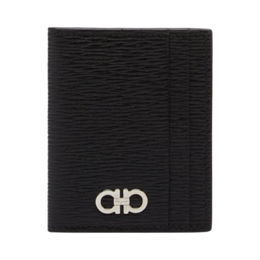 Ferragamo Gancini Credit Card Holder Black Ferragamo Red