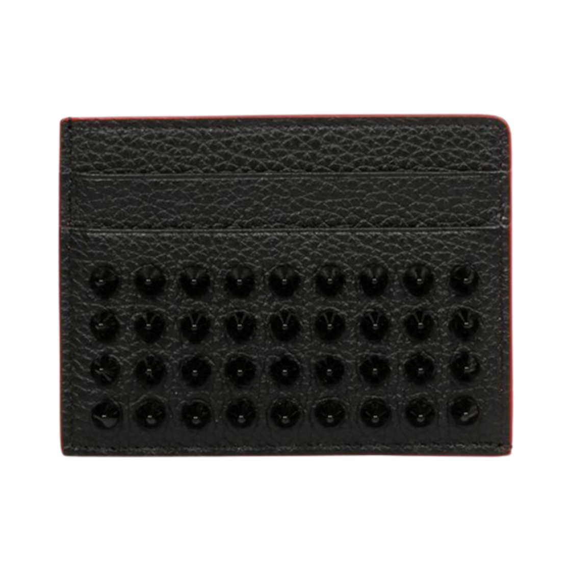 1185049CM53 Christian Louboutin Kios Studs Card Holder Black