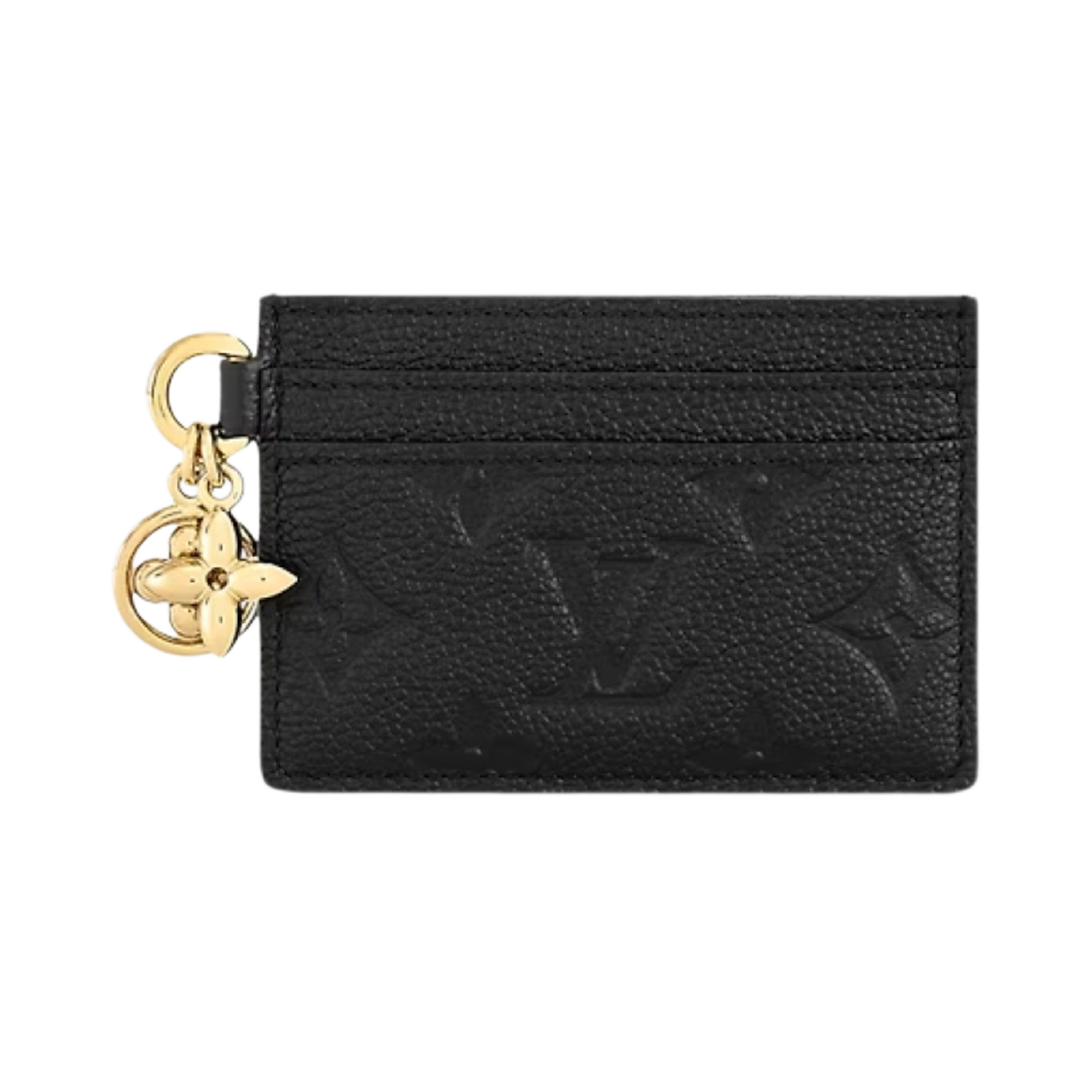 M82132 Louis Vuitton LV Charm Card Holder Monogram Empreinte Black - 대표 이미지 #1