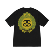 Stussy Crown Wreath Pigment Dyed T-Shirt Black