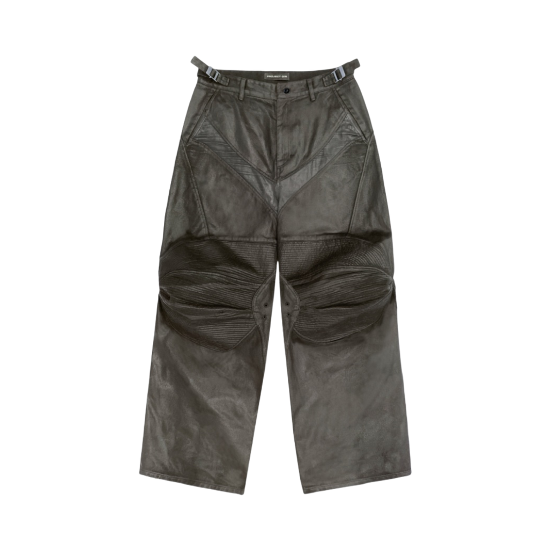 프로젝트 G/R 코티드 바이커 아머드 팬츠 카키 브라운(Project G/R Coated Biker Armoured Pants Khaki Brown)