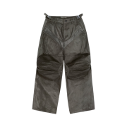 Project G/R Coated Biker Armoured Pants Khaki Brown