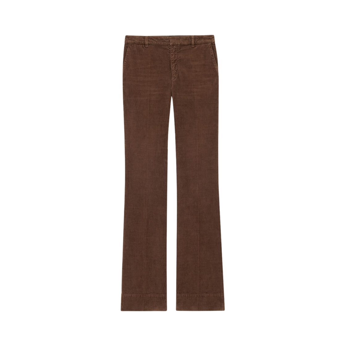 (W) 생로랑 부츠컷 팬츠 코듀로이 브라운((W) Saint Laurent Bootcut Pants In Corduroy Brown)