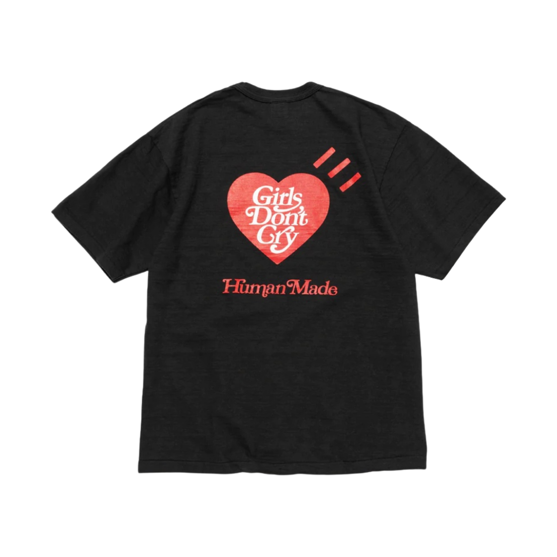 휴먼 메이드 x 베르디 걸스 돈 크라이 밸런타인 데이 티셔츠 블랙