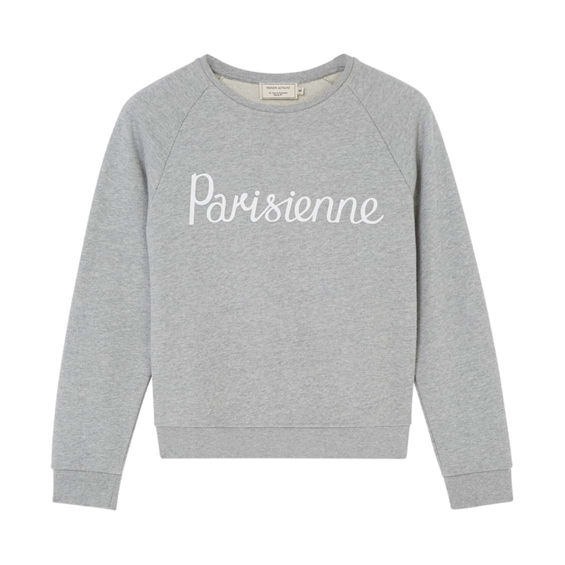 AW00301KM0001-GRM (W) Maison Kitsune Parisienne Vintage Sweatshirt Grey Melange
