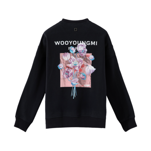 ★韓国の人気★【WOOYOUNGMI】★back logo sweatshirt★関税込★ Black Back Logo Sweatshirt - WOOYOUNGMI