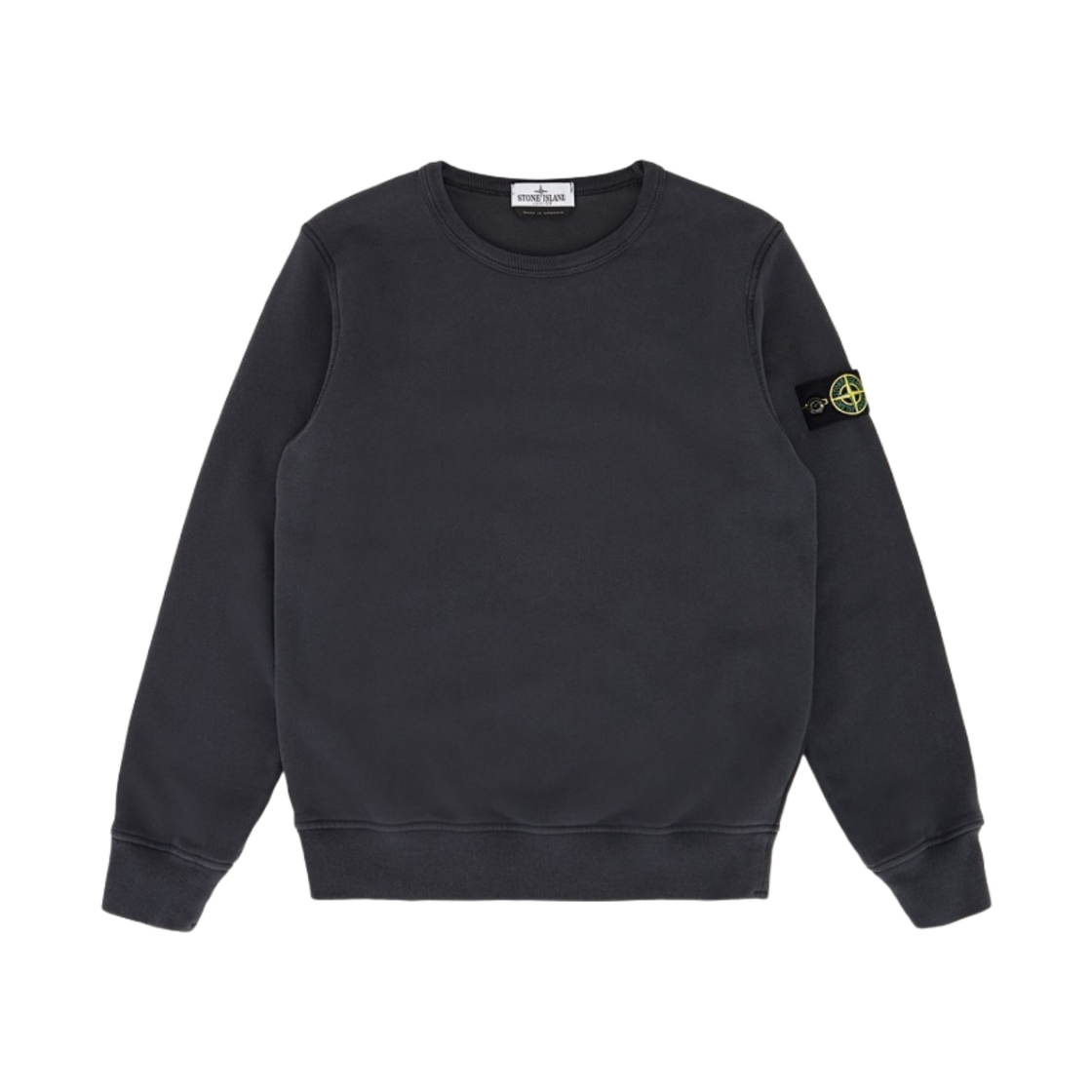 (키즈) 스톤 아일랜드 61340 코튼 플리스 크루넥 스웨트셔츠 다크 그레이 - 22FW((Kids) Stone Island 61340 Cotton Fleece Crewneck Sweatshirt Dark Grey - 22FW) - 1