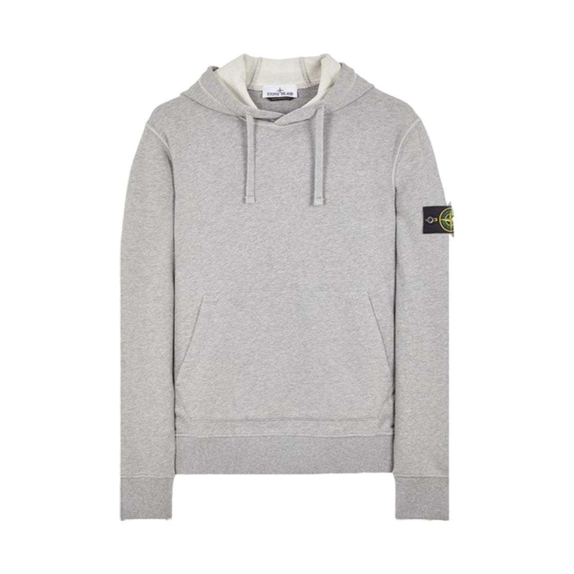 791564151-A0M64 Stone Island 64151 Cotton Fleece Garment Dyed Hooded Sweatshirt Dust Melange - 23FW