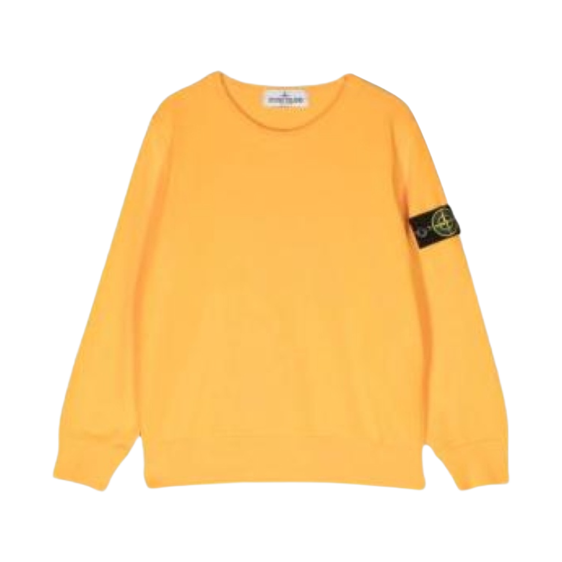781661340-V0033 (Kids) Stone Island 61340 Cotton Fleece Crewneck Sweatshirt Ochre - 23SS