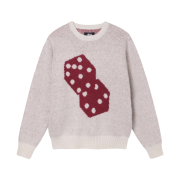 Stussy Dice Mohair Sweater Bone