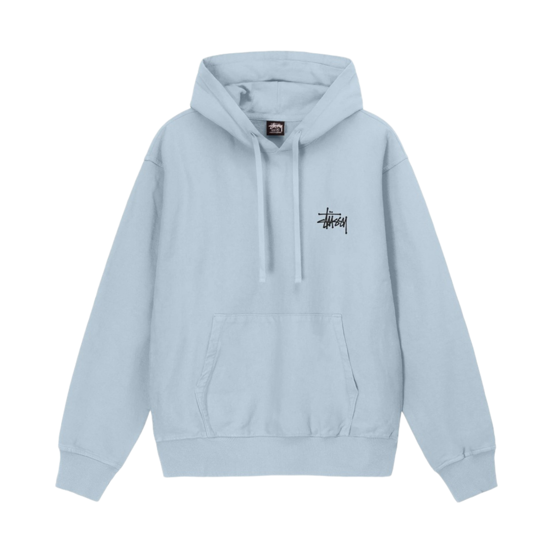 스투시 베이직 스투시 피그먼트 다이드 후드 스카이 블루(Stussy Basic Stussy Pigment Dyed Hoodie Sky Blue) - 2