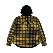 Project G/R Reversible Hoodie Check Shirts Black Yellow