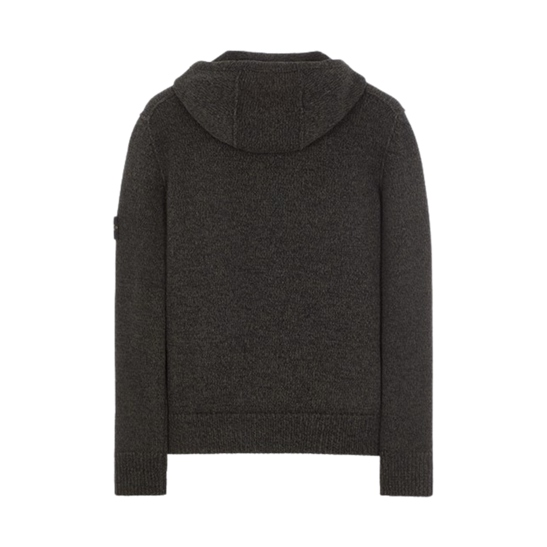 스톤 아일랜드 559A4 쓰리 컬러 물리네 램스울 후드 니트 블랙 - 23FW(Stone Island 559A4 Three-Color Mouline Lambswool Hooded Knit Black - 23FW) - 2