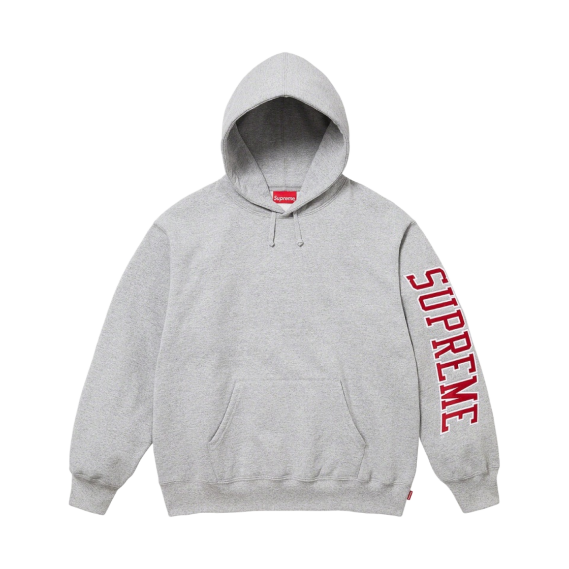 슈프림 슬리브 아크 후드 스웨트셔츠 헤더 그레이 - 23FW