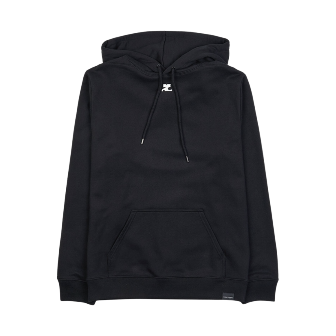 322JHO004JS00449999 Courreges Classic Hoodie Black