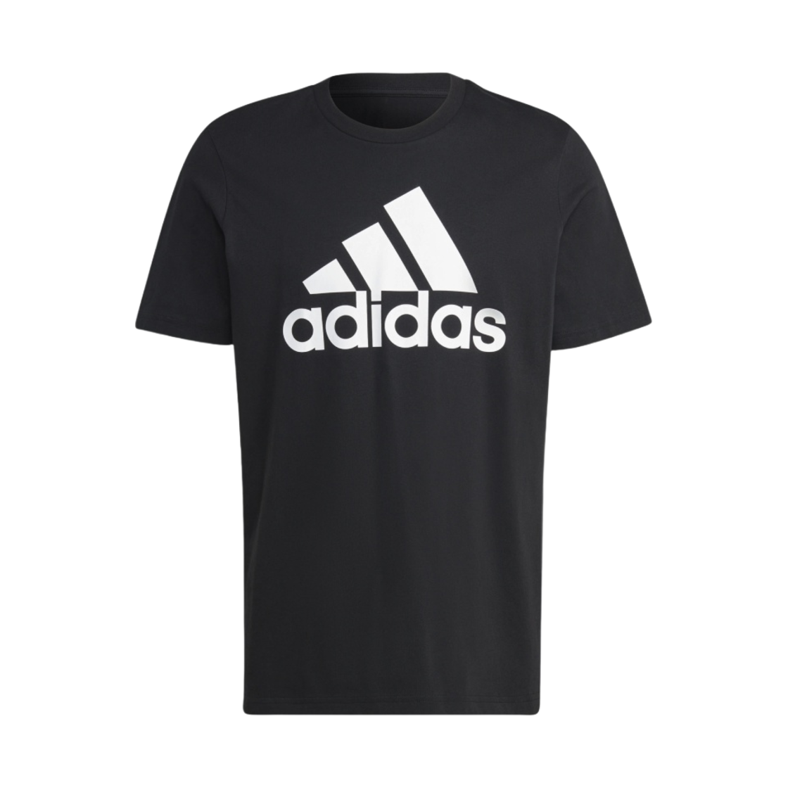 아디다스 에센셜 싱글 저지 빅 로고 티셔츠 블랙 - KR 사이즈