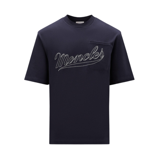 Moncler Logo T-Shirt Navy Blue - 23SS