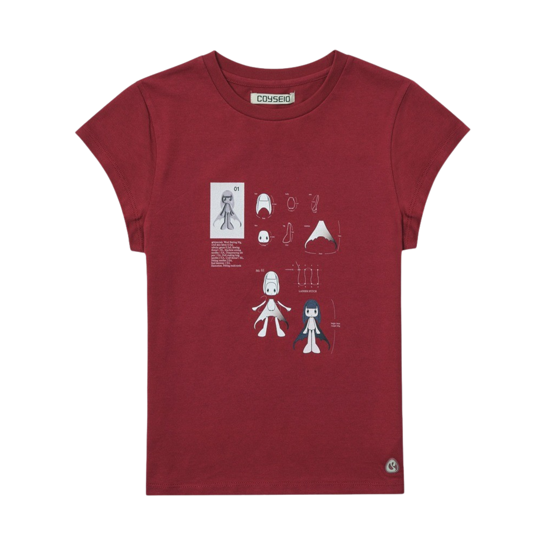 COYSEIO Tシャツ COYSEIO] MINI LOGO T-SHIRT BLACK 正規品 韓国ブランド 韓国