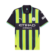 Puma Manchester City 2024/25 Away Jersey New Navy Yellow Glow (Non Marking Ver.)