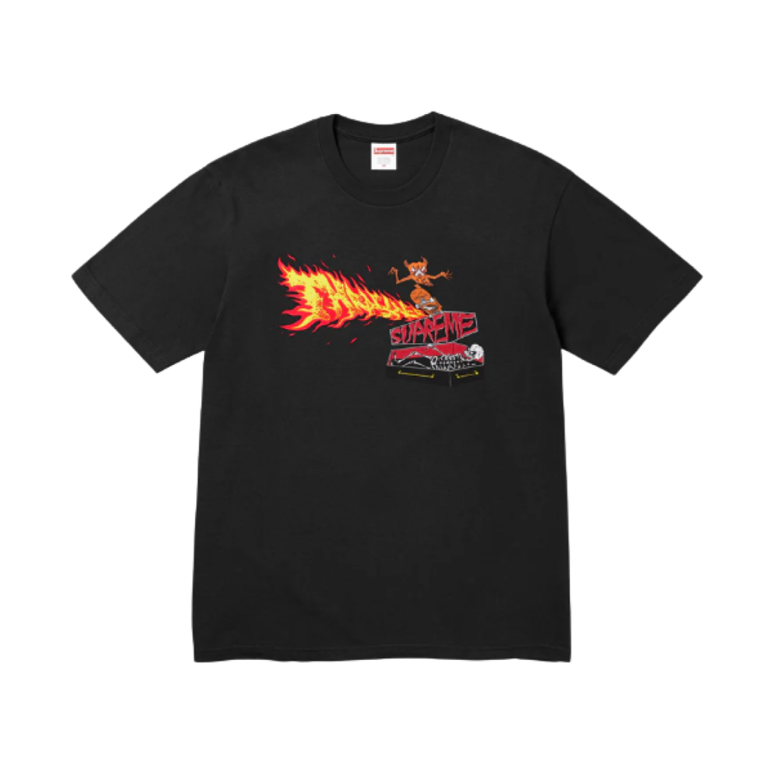 슈프림 x 트레셔 백 테일 티셔츠 블랙 - 24FW(Supreme x Thrasher Back Tail T-Shirt Black - 24FW)