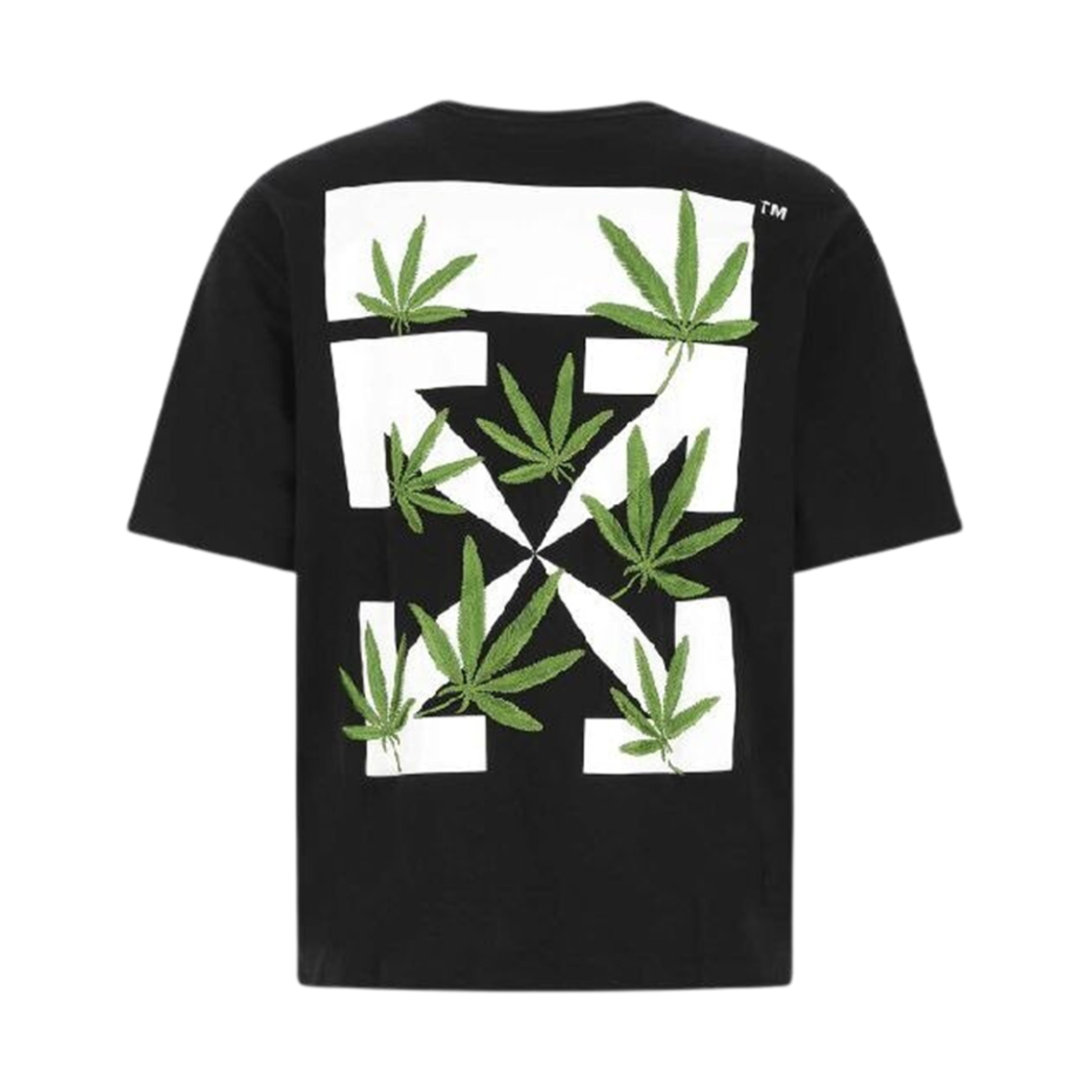 오프화이트 위드 애로우 스케이트 오버 숏슬리브 티셔츠 블랙(Off-White Weed Arrow Skate Over S/S T-Shirt Black)