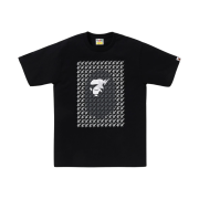 BAPE Sta Houndstooth Ape Head T-Shirt Black