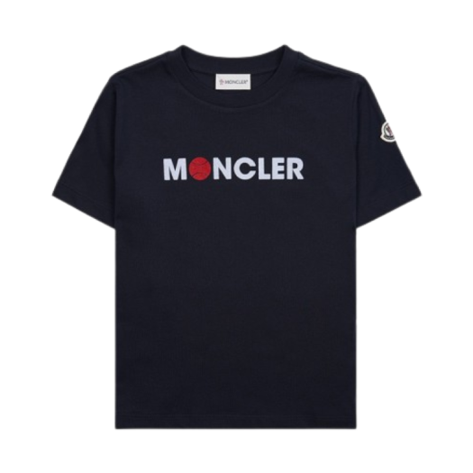 키즈) 몽클레르 로고 패치 코튼 티셔츠 네이비 - 24FW | Moncler 키즈) 몽클레르 로고 패치 코튼 티셔츠 네이비 - 24FW | Moncler