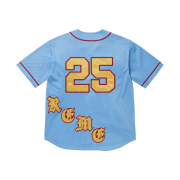 Supreme Old English Baseball Jersey Light Blue - 25SS