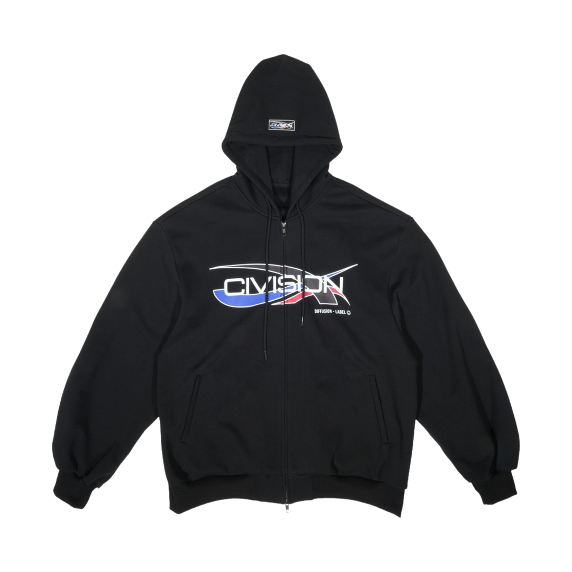 씨비전 바이 씨에스씨 싸이클 후디 집업 블랙(Civision by CSC Cycle Hoodie Zip-Up Black)