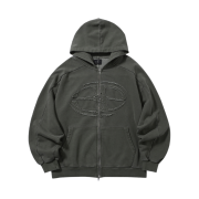 BP2DISORDER Advanced Pigmented Symbol Logo Hood Zipup Khaki