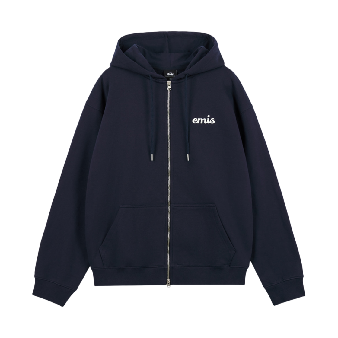 이미스 아플리케 후드 집업 네이비(Emis Applique Hood Zip Up Navy)
