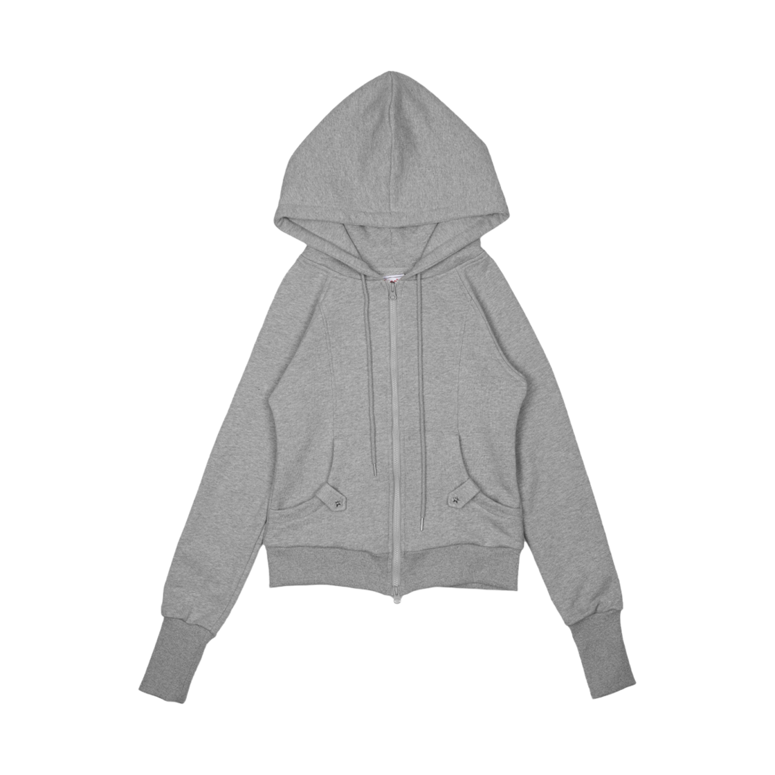 러프넥 집업 후드 그레이(Roughneck Zip-Up Hoodie Gray)