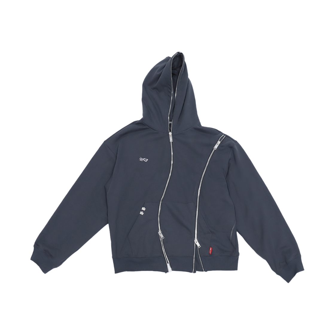 PA25HZZP01NV PACOSPLY Field Double Waved Zip Up Hoodie Navy
