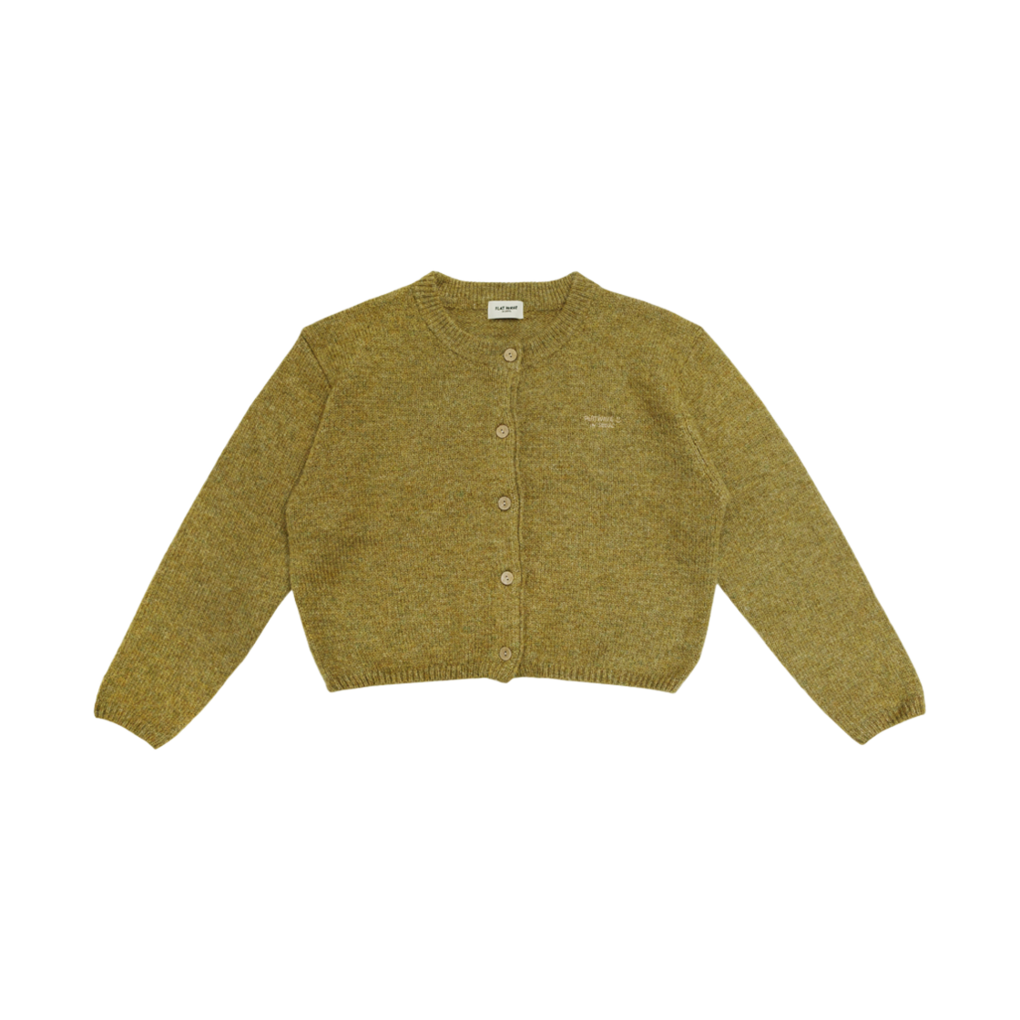 100167_01 Flatwave Ebbe Mild Wool Cardigan Khaki