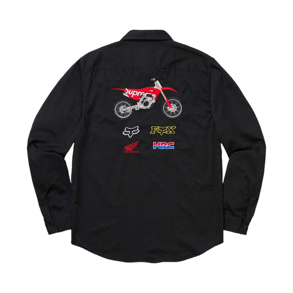 슈프림 x 혼다 x 폭스 레이싱 워크 셔츠 블랙 - 19FW(Supreme x Honda x Fox Racing Work Shirt Black - 19FW) - 2