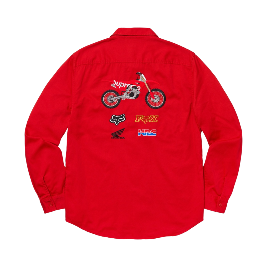 슈프림 x 혼다 x 폭스 레이싱 워크 셔츠 레드 - 19FW(Supreme x Honda x Fox Racing Work Shirt Red - 19FW) - 2